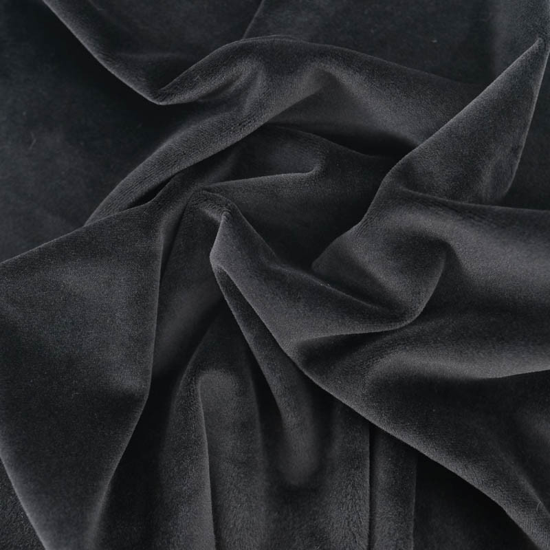 Velours Stretch Oeko-Tex noir
